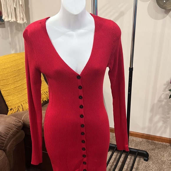 Red Light Sweater Dress ❤️ - Picture 4 of 8